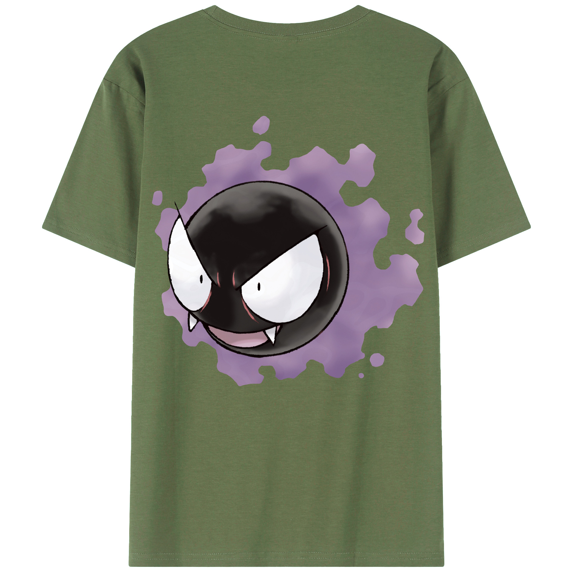 （画像用） ポケットモンスター Pokémon 綿100％ メンズ半袖Tシャツ（バックプリント） 通気性